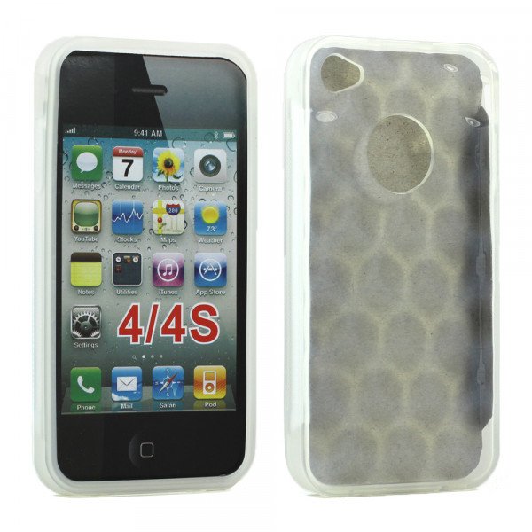 Wholesale iPhone 4S 4 Bubble Gel Case (Clear)
